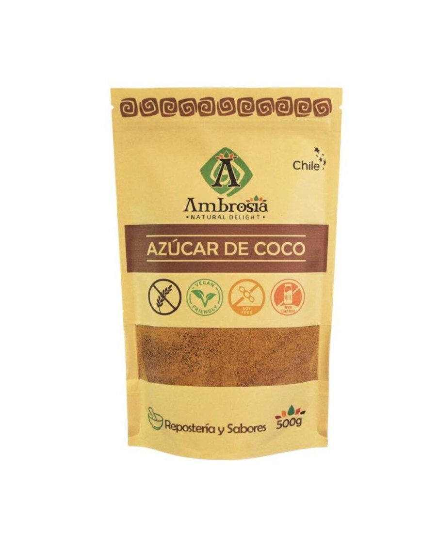 Azucar de coco 500 gramos Marca Ambrosia