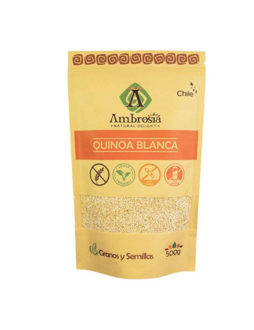 Quinoa blanca 500 gramos Marca Ambrosia