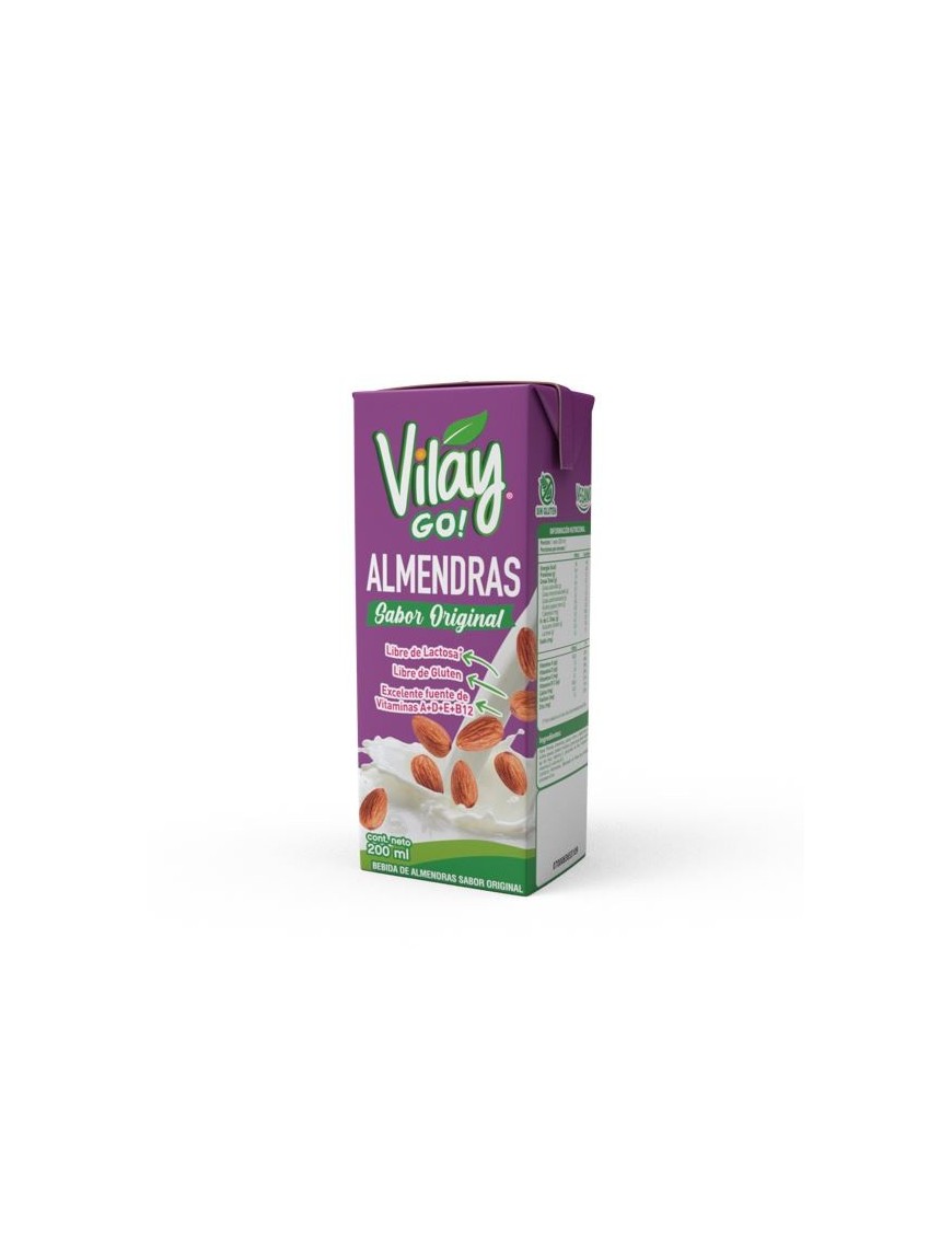 Bebida vegetal almendra original 200 cc Marca Vilay