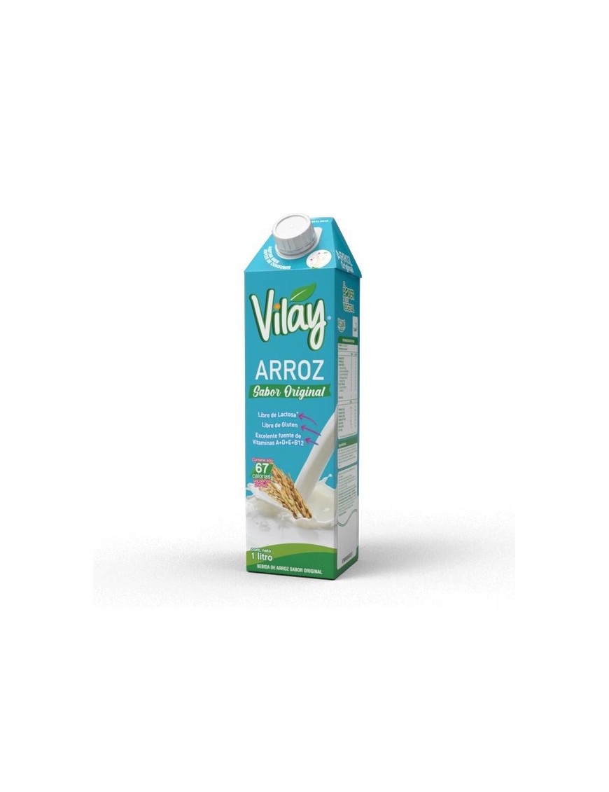Bebida vegetal arroz original 1 litro Marca Vilay