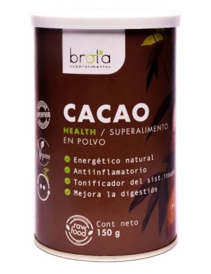 Cacao en polvo superalimento 150 gramos Marca Brota