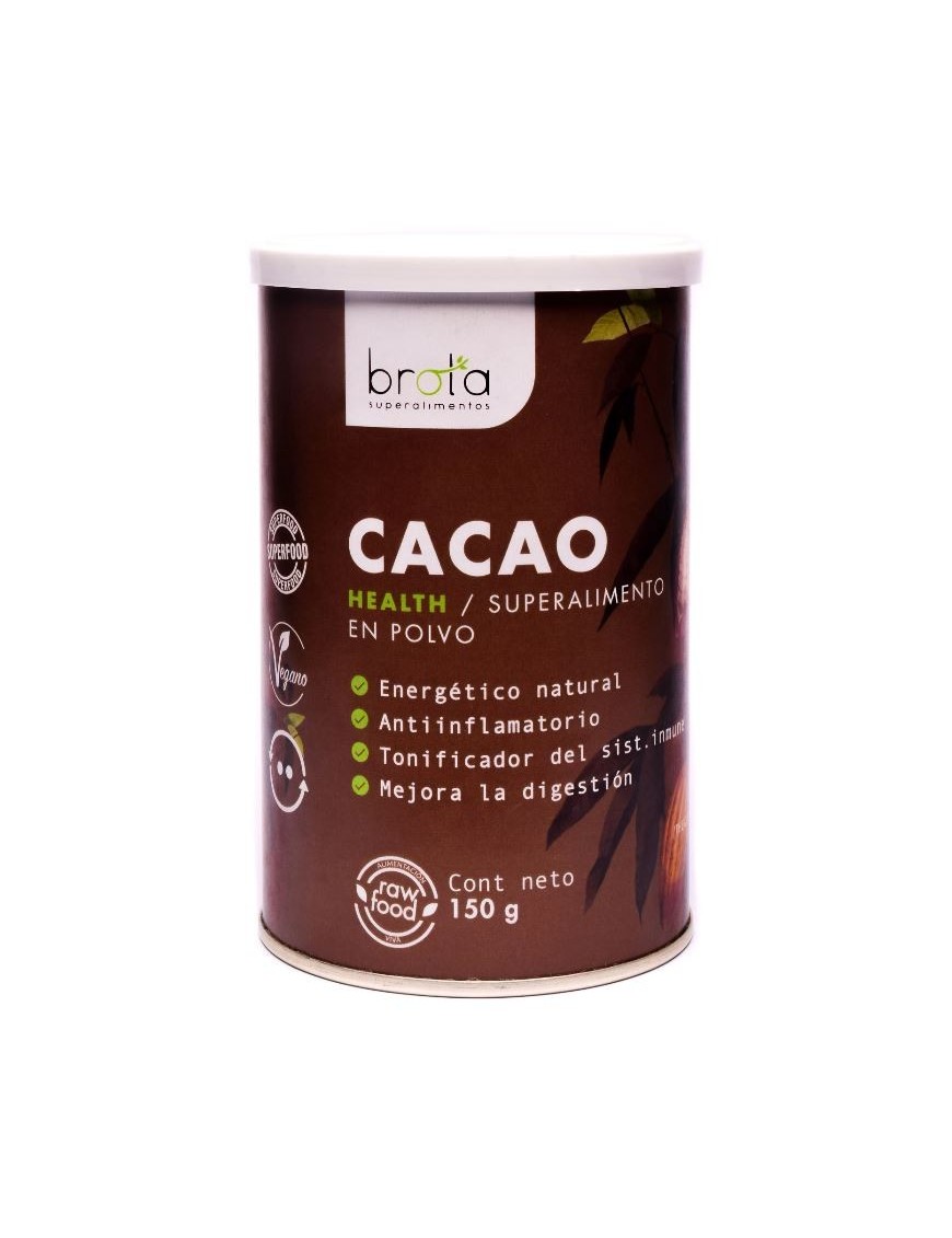 Cacao en polvo superalimento 150 gramos Marca Brota
