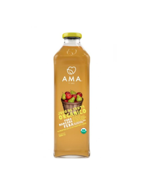 Jugo manzana pera organico 1 litro Marca Ama