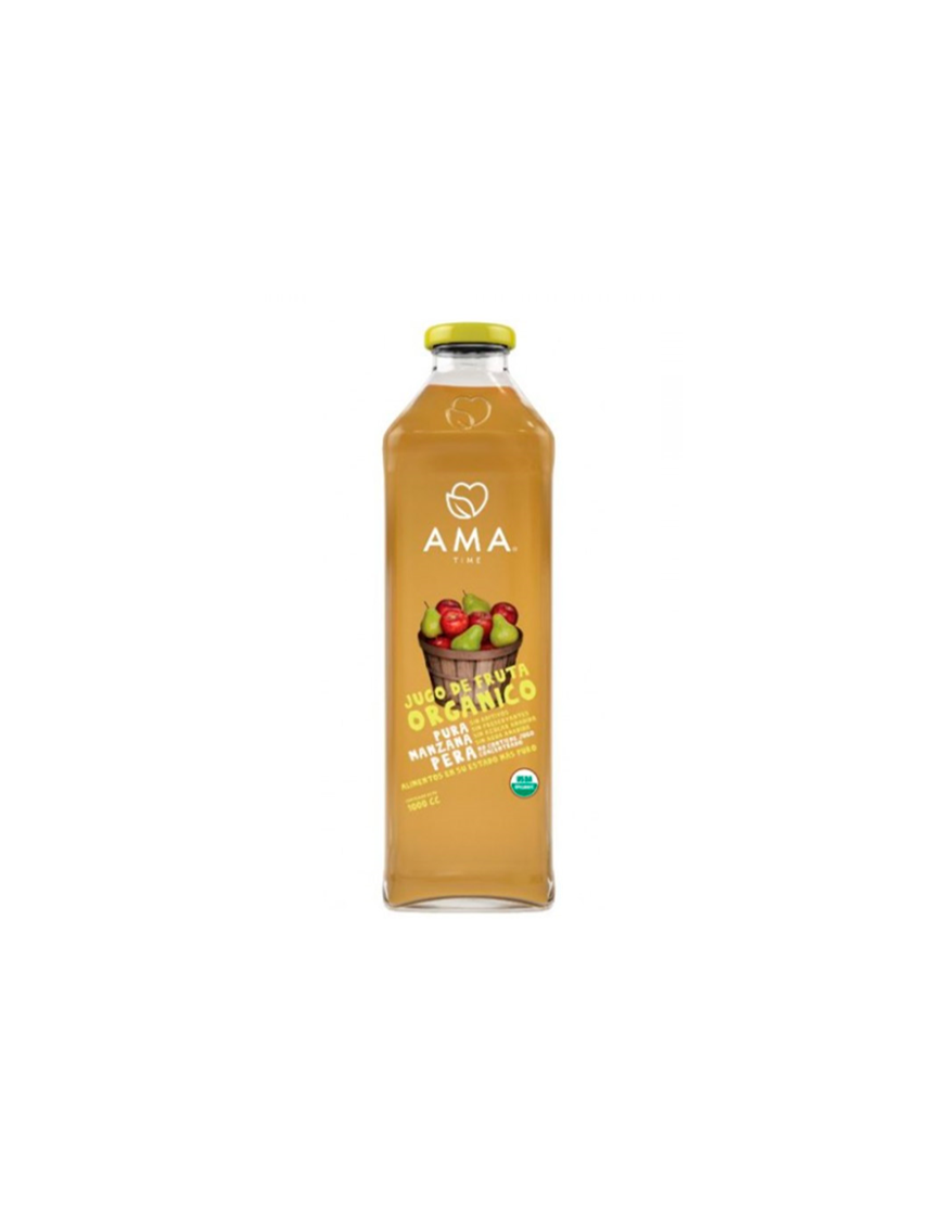 Jugo manzana pera organico 1 litro Marca Ama