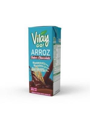Bebida vegetal arroz chocolate 200 cc Marca Vilay