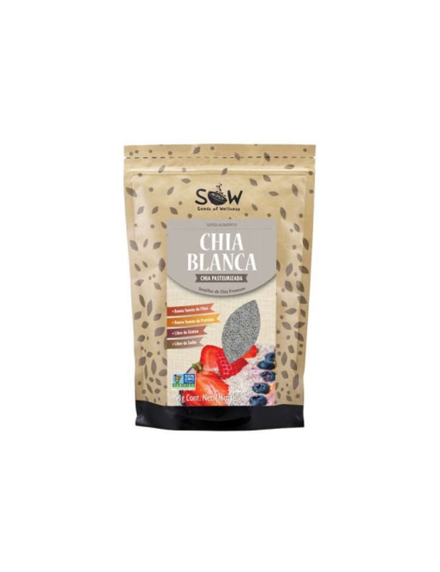 Chia blanca sow 454 gramos Marca Sow