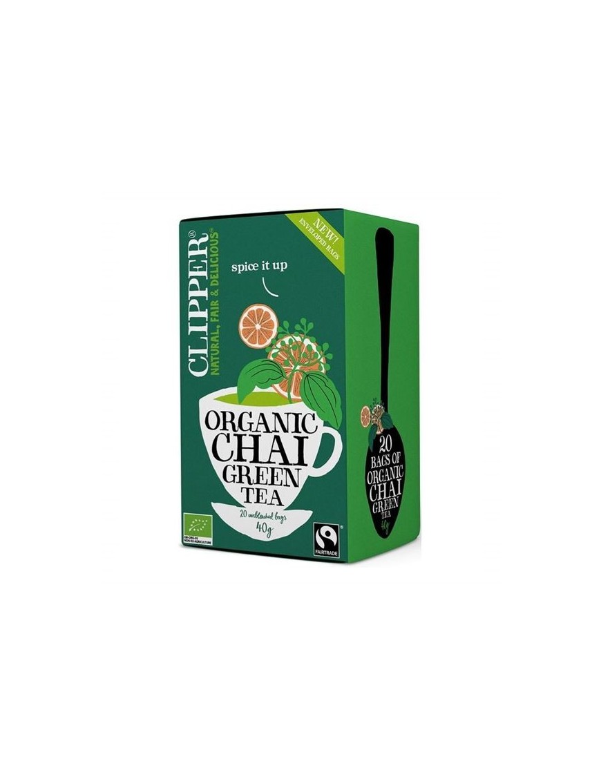 Green tea chai 20 bags Marca Clipper