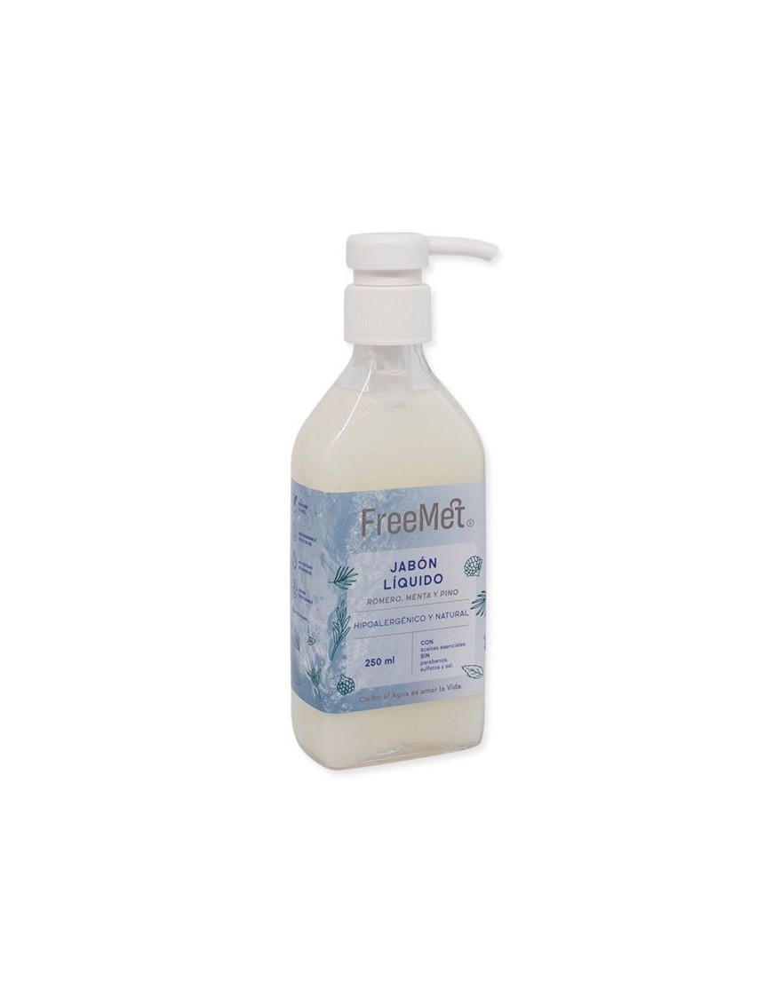 Jabon liquido natural 250 cc  Marca Freemet