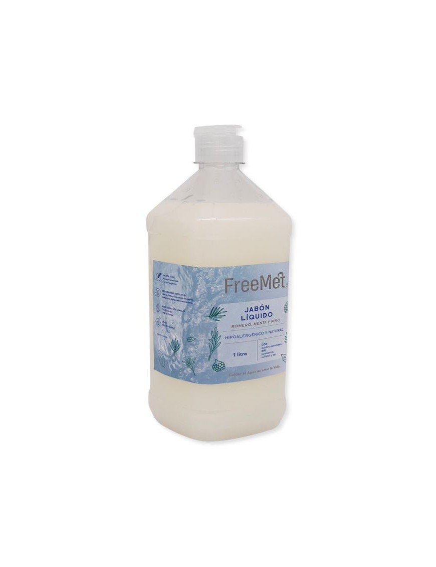 Jabon liquido natural recarga 1 litro Marca Freemet