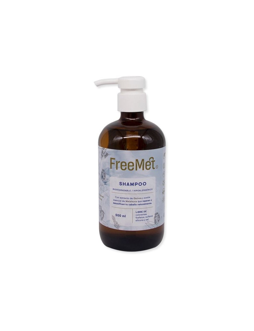 Shampoo quinoa 500 cc Marca Freemet
