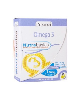 Omega 3 1000 mg 48 perlas nutrabasicos Marca Drasanvi