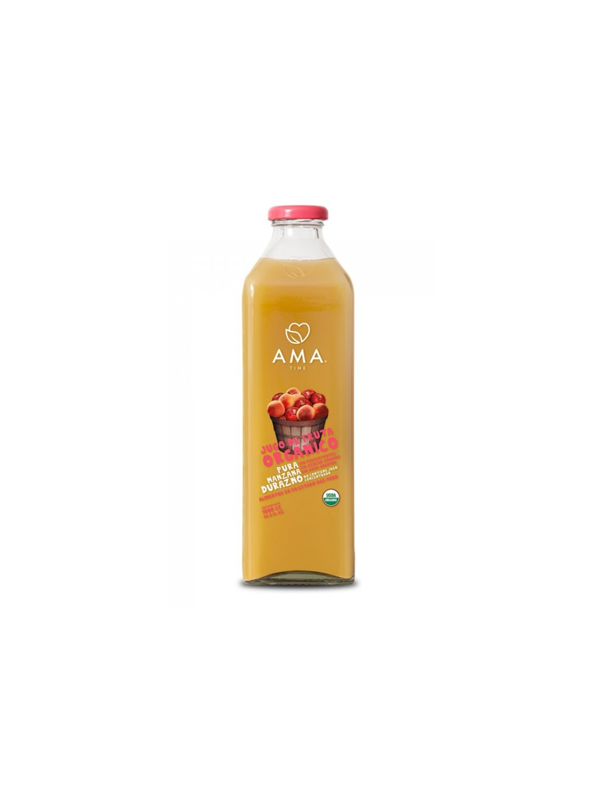 JUGO MANZANA DURAZNO ORGANICO 1 LT