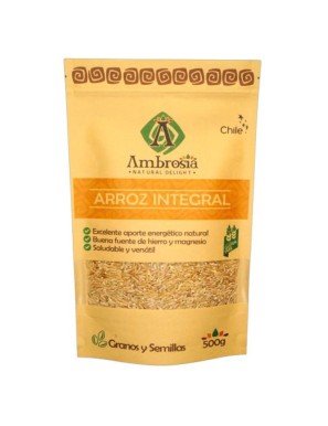 Arroz integral 500 gramos Marca Ambrosia