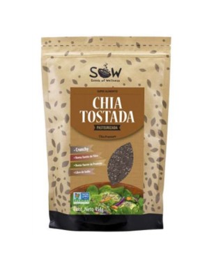 Chia tostada sow 454 gramos Marca Sow