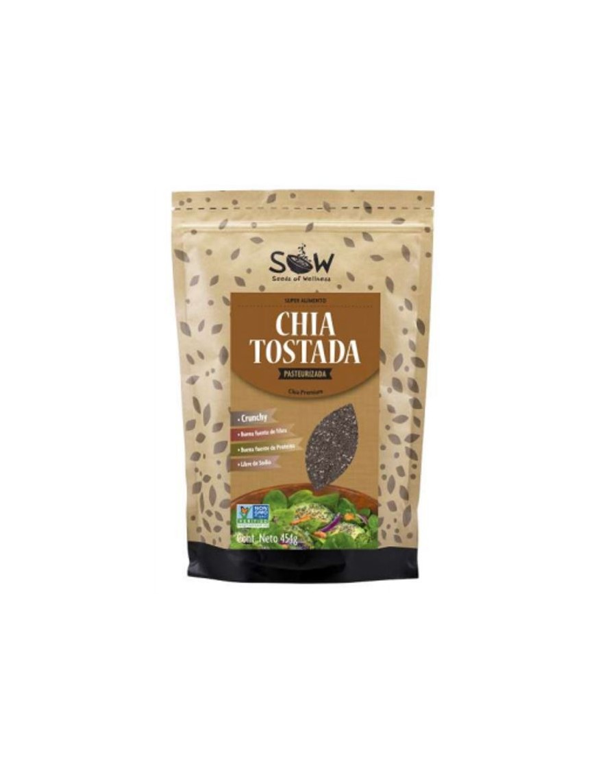 Chia tostada sow 454 gramos Marca Sow