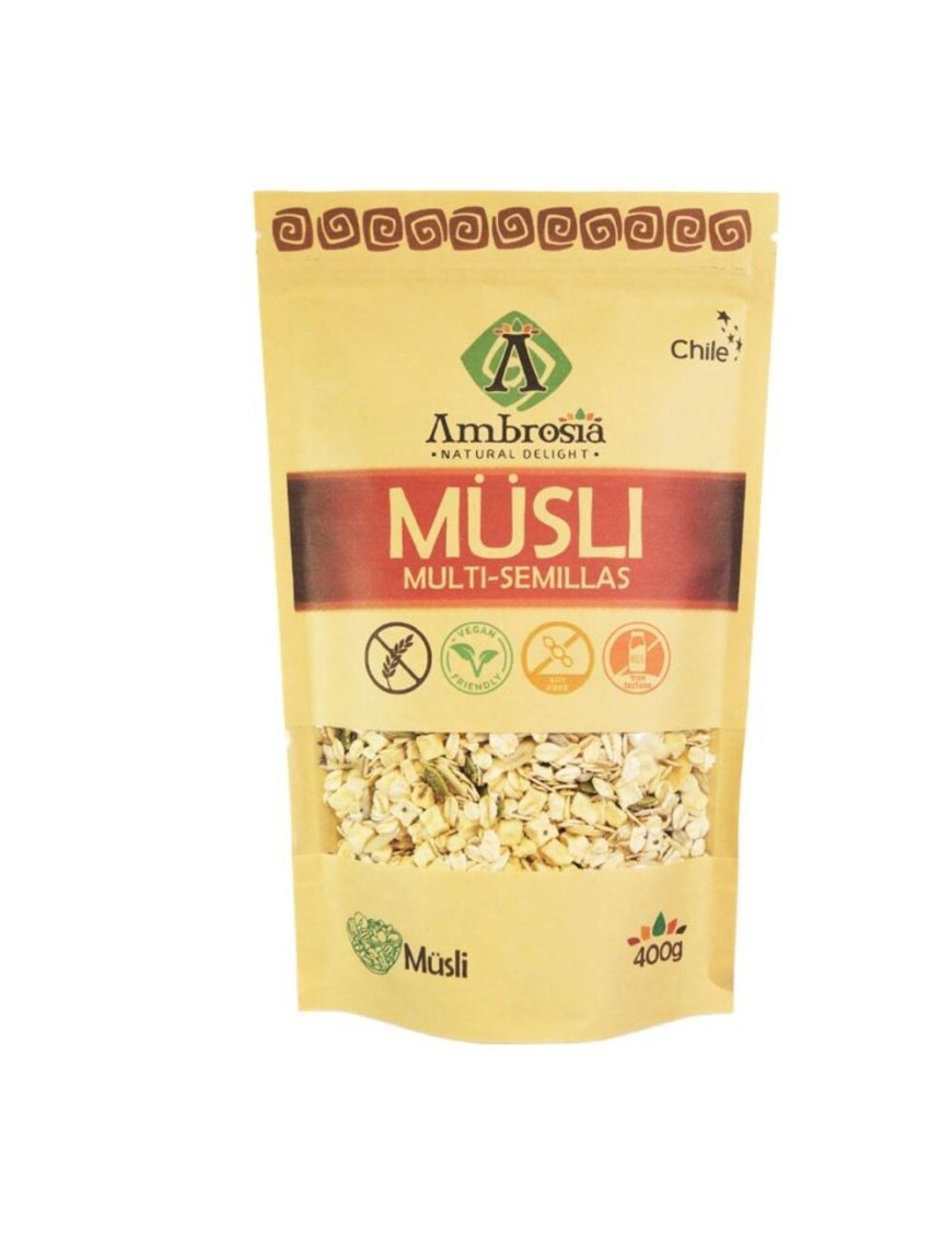 Müsli multi semillas 400 gramos Marca Ambrosia