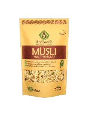 Müsli multi semillas 400 gramos Marca Ambrosia