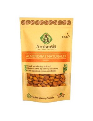 Almendras naturales 350 gramos Marca Ambrosia