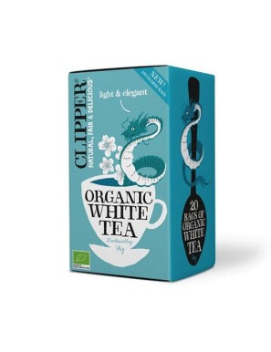 White tea 20 bags Marca Clipper