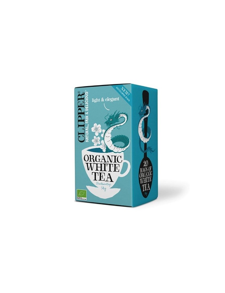 White tea 20 bags Marca Clipper