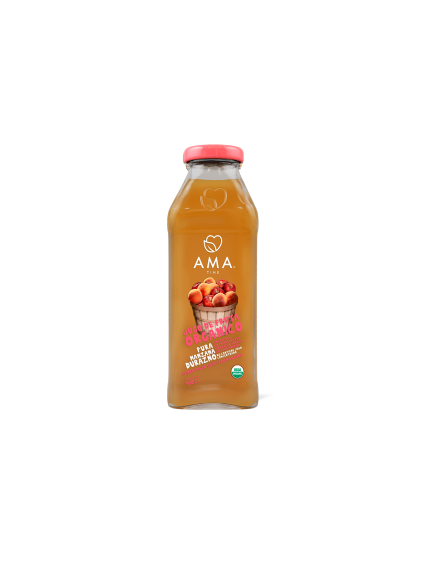 JUGO MANZANA DURAZNO ORGANICO 300 CC