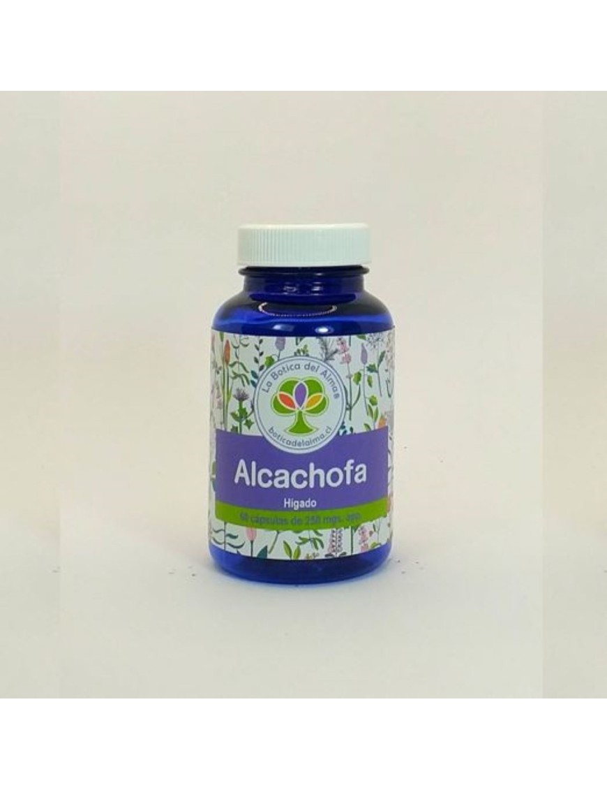 Alcachofa capsulas medicinales 60 unidades de 250 miligramos Marca La Botica del Alma