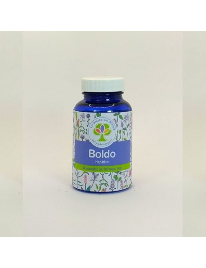 Boldo capsulas medicinales 60 unidades de 185 miligramos Marca La Botica del Alma