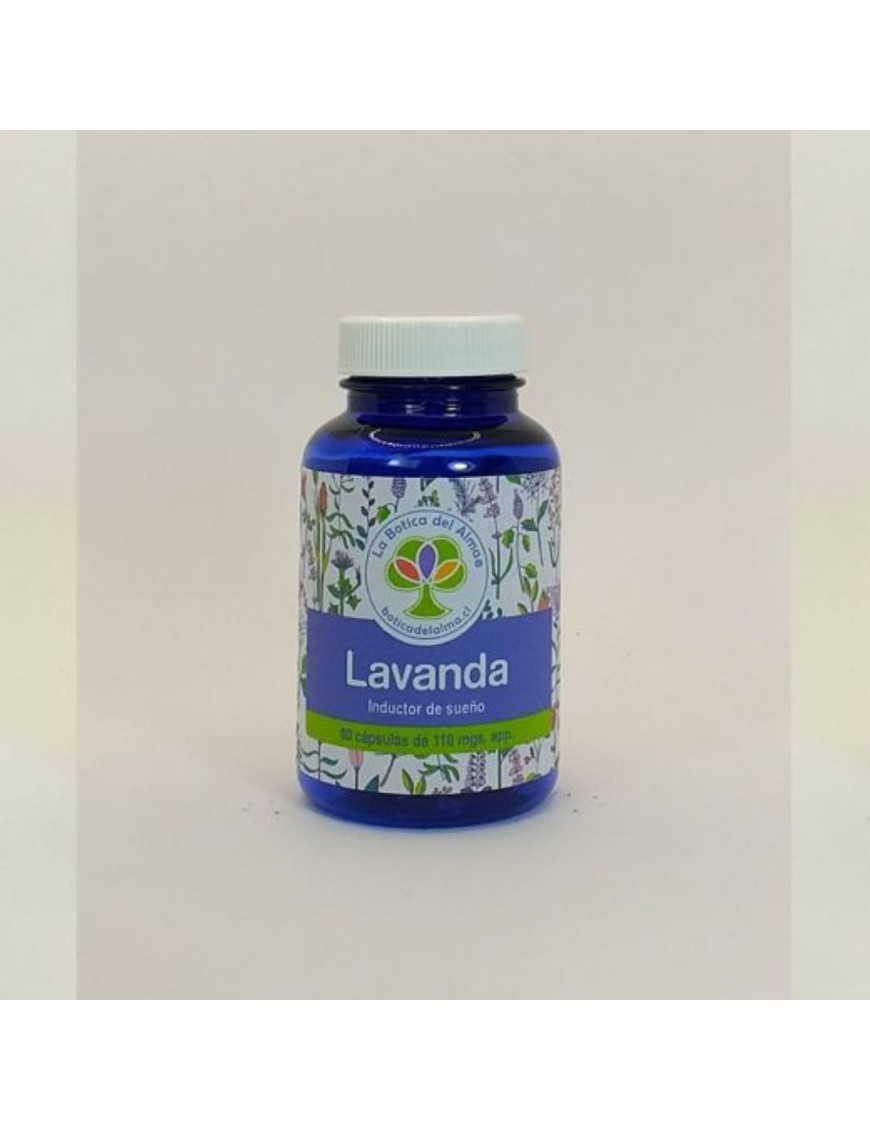Lavanda capsulas medicinales 60 unidades de 110 miligramos Marca La Botica del Alma