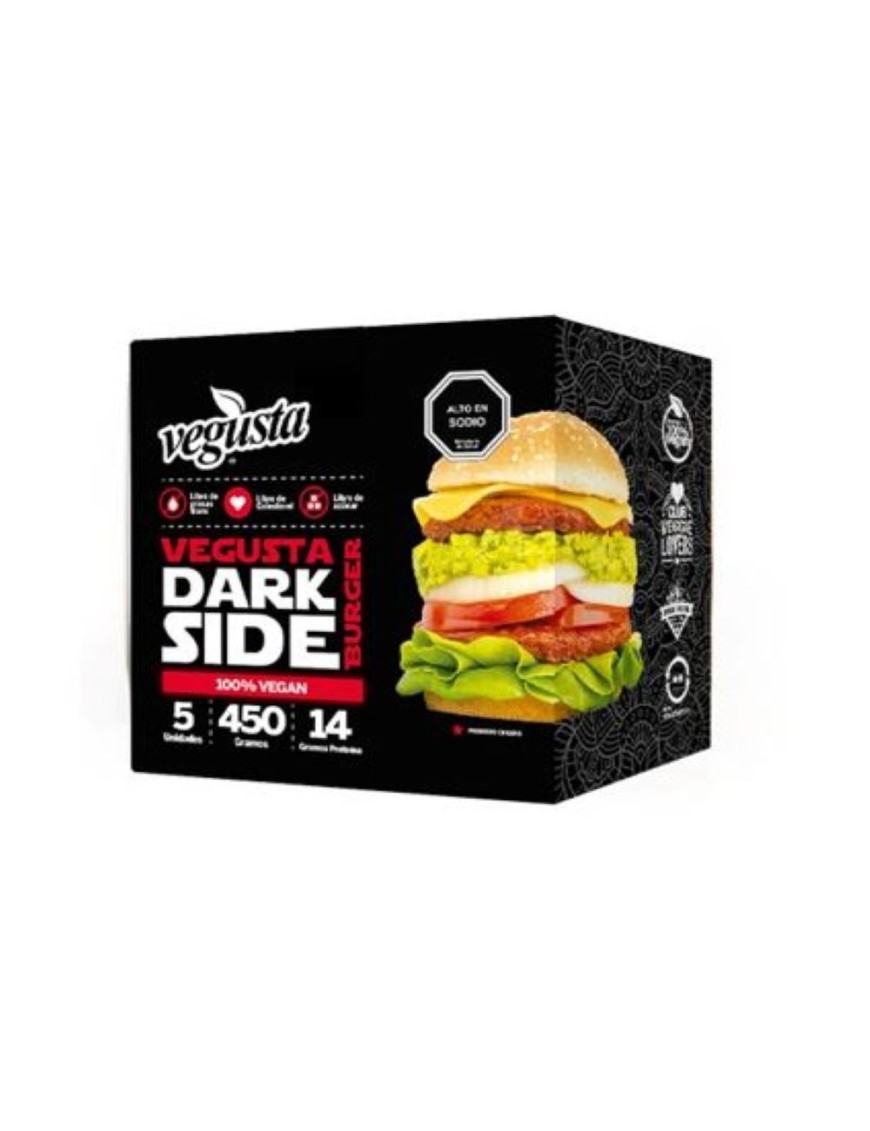 Dark side burger 450 gramos Marca Vegusta