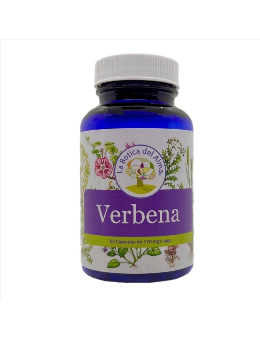 Verbena capsulas medicinales 60 unidades de 170 miligramos Marca La Botica del Alma