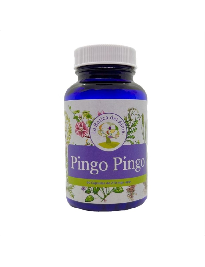 Pingo pingo capsulas medicinales 60 unidades de 210 miligramos Marca La Botica del Alma