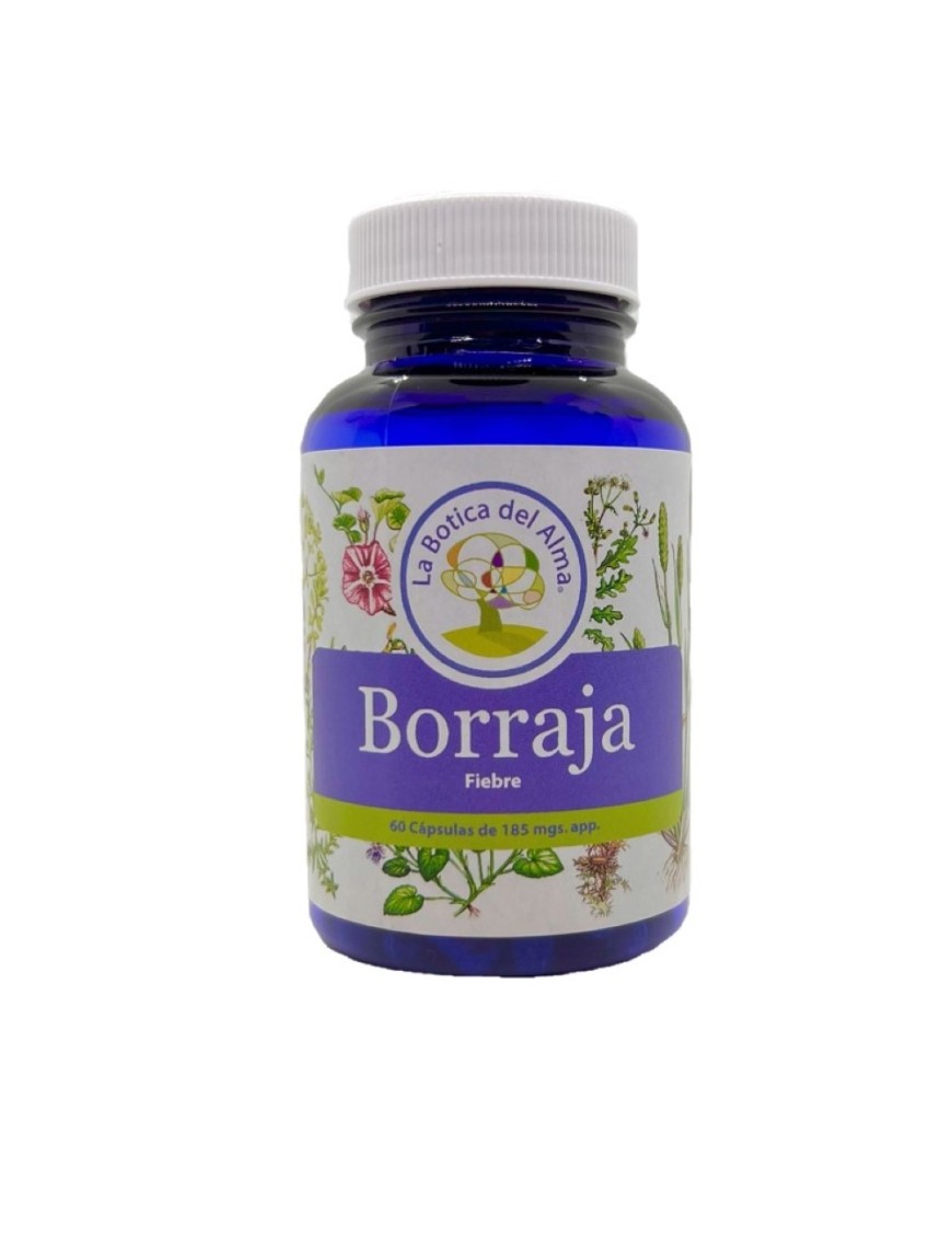 Borraja capsulas medicinales 60 unidades de 185 miligramos Marca La Botica del Alma