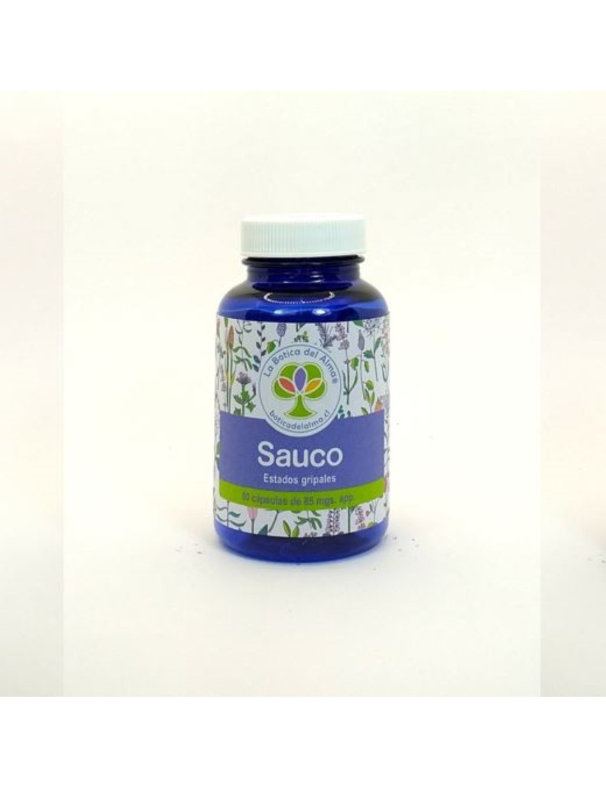 Sauco capsulas medicinales 60 unidades de 85 miligramos Marca Botica del alma