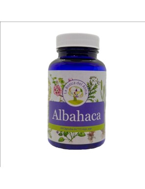 Albahaca capsulas medicinales 60 unidades de 115 miligramos Marca La Botica del Alma