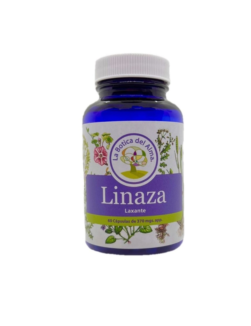 Linaza capsulas medicinales 60 unidades de 370 miligramos Marca La Botica del Alma