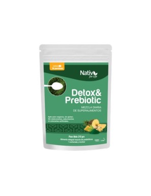 Detox & prebiotic 210 gramos Marca Nativ For Life