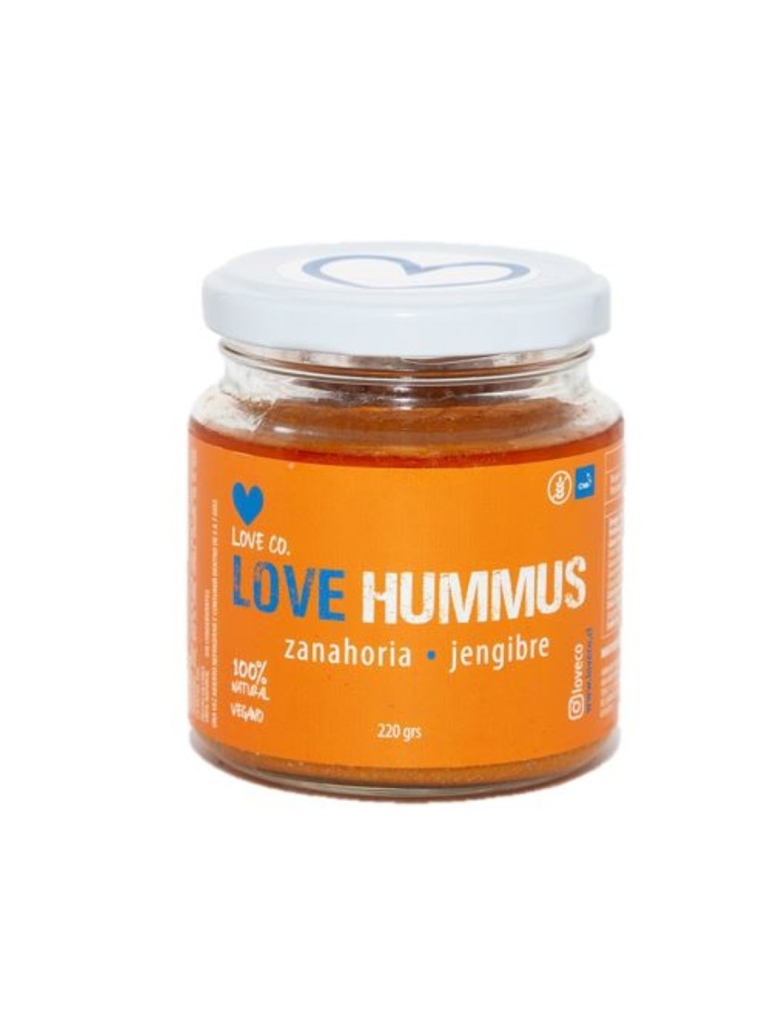 Love hummus zanahoria jengibre 220 gramos Marca Loveco