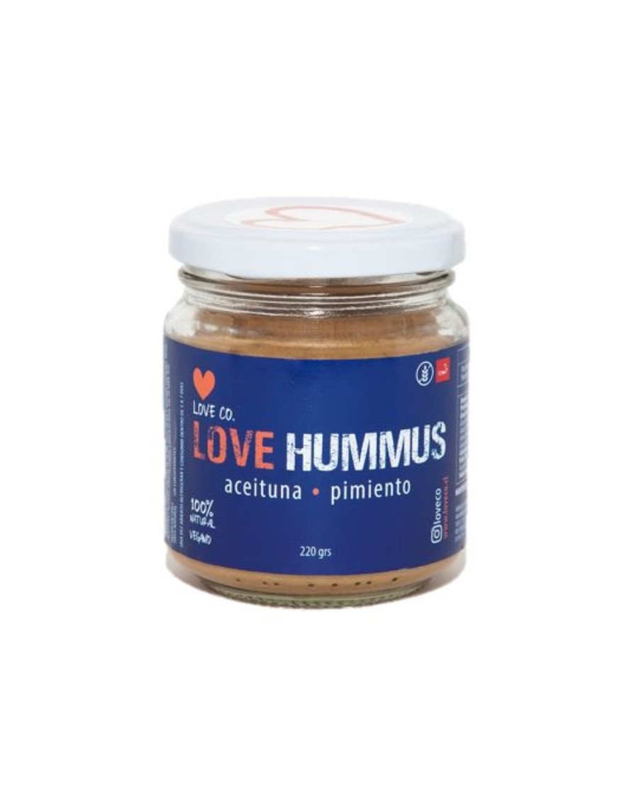 Love hummus aceituna pimiento 220 gramos Marca Loveco