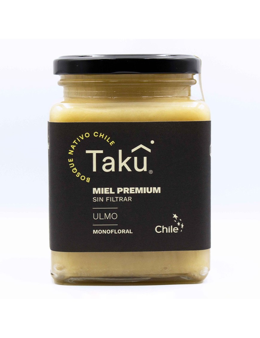 Miel de ulmo batida 975 gramos Marca Taku