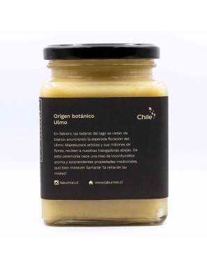 Miel de ulmo batida 975 gramos Marca Taku