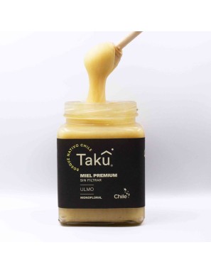Miel de ulmo batida 975 gramos Marca Taku