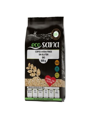 Copos avena fino sin gluten bio 1 kilogramo Marca Ecosana