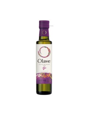 Aceite de oliva extra virgen con ajo 250 cc Marca Olave