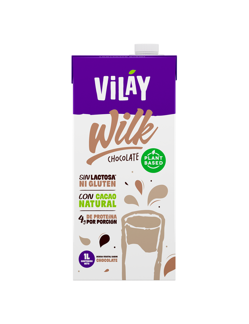 Bebida wilk chocolate 1 litro Marca Vilay
