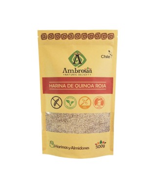 Harina de quinoa roja 500 gramos Marca Ambrosia