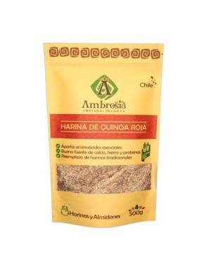 Harina de quinoa roja 500 gramos Marca Ambrosia