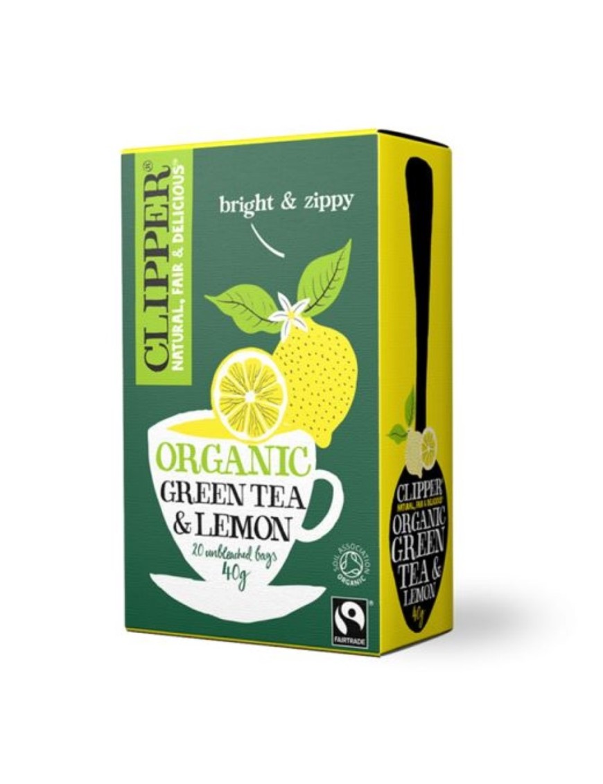 Te verde con limon 20 sobres Marca Clipper