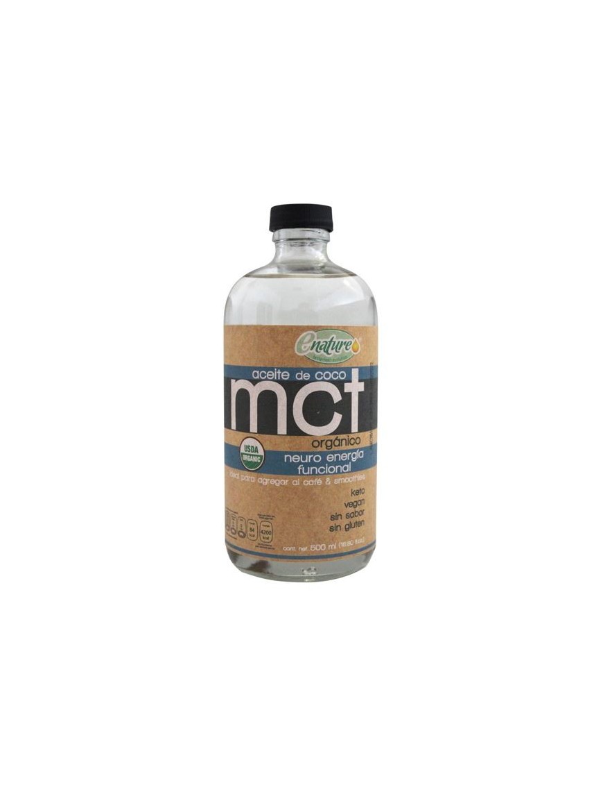Aceite de coco mct 500 cc Marca Enature