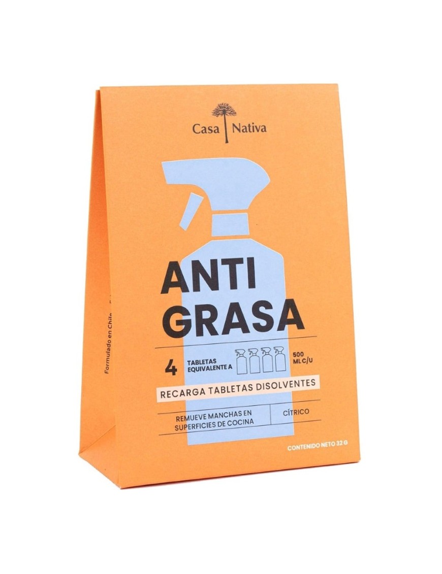 Recargas antigrasa 4 unidades  Marca Casa Nativa