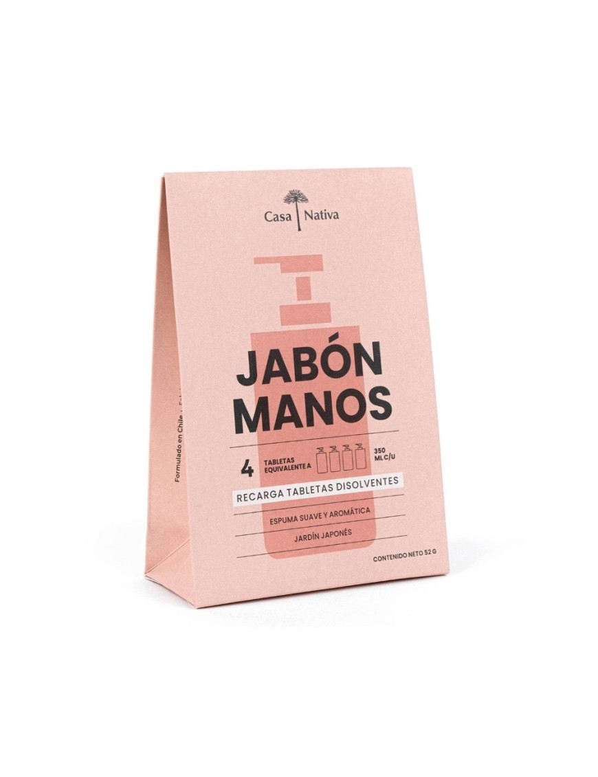 Recargas jabon espuma jardin japones 4 unidades Marca Casa Nativa